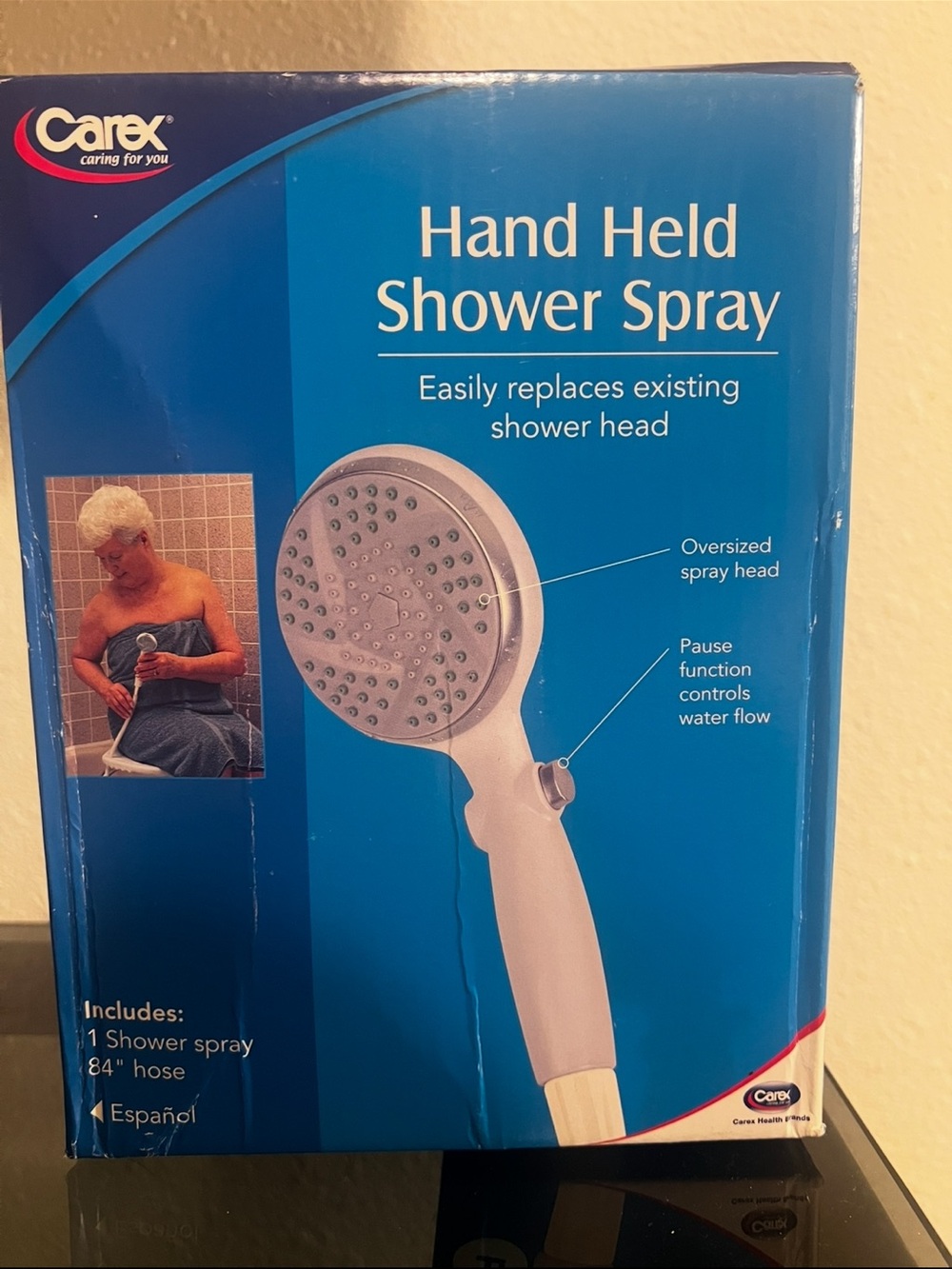 Carex Hand Held Shower Spray – New in Box
